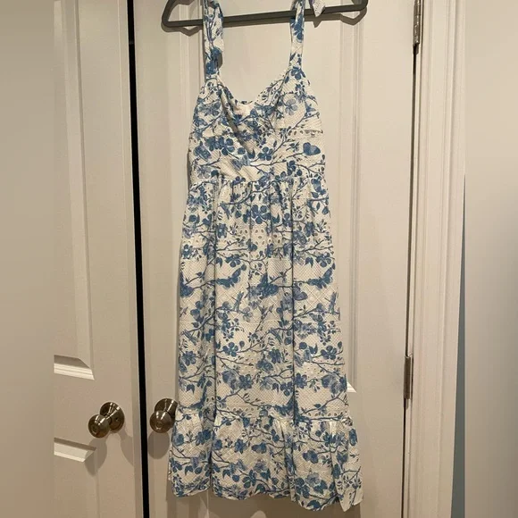 Steve Madden | Dresses | Steve Madden Nwt Blue And White Eyelet Dress Size  2 | Poshmark